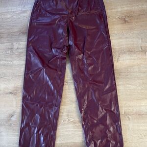 $3/15 Universal Thread Maroon Faux Leather Pants